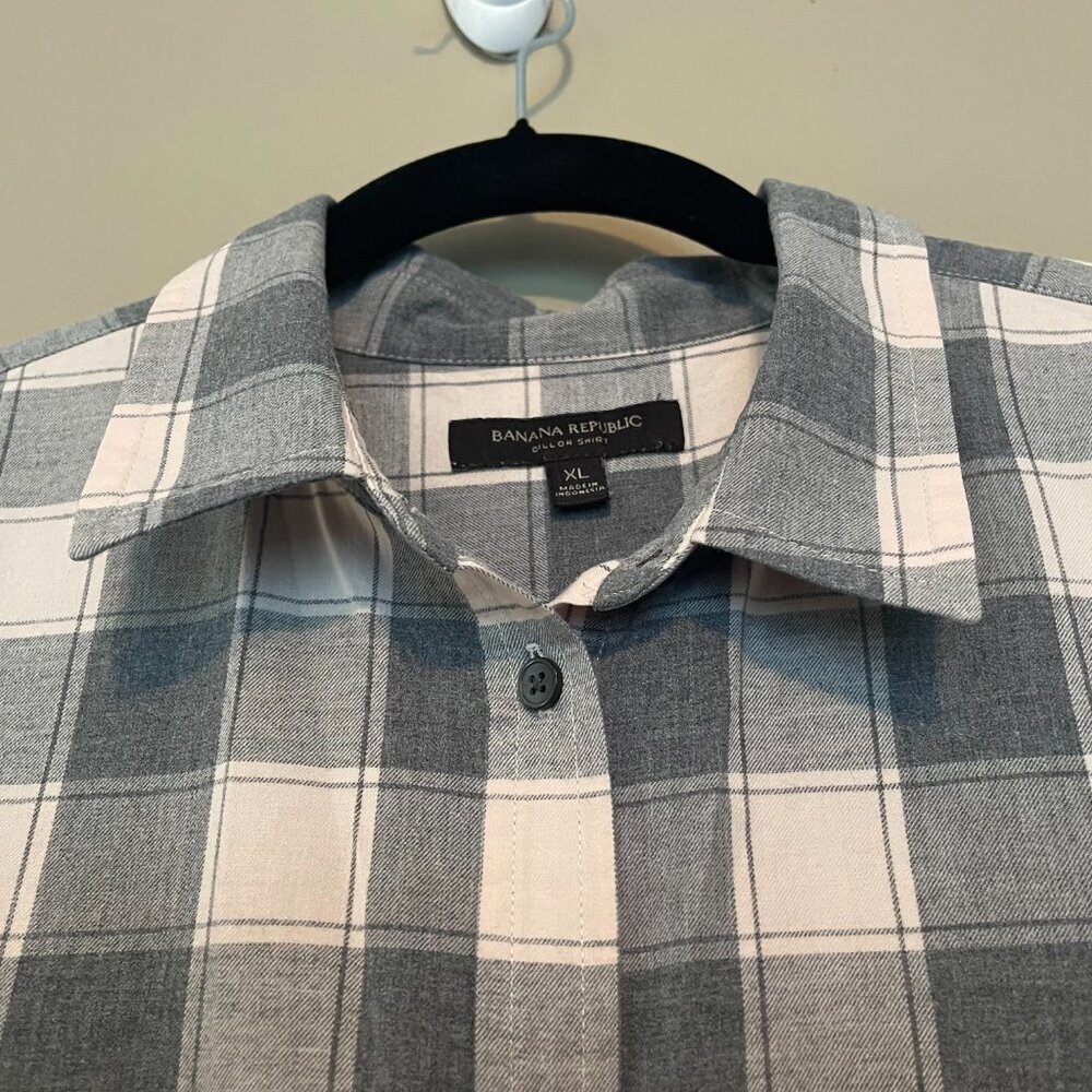 Flannel Shirt, Womens, Banana Republic,  EUC, XL - Picture 9 of 9